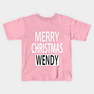 Merry Christmas Wendy Kids T-Shirt